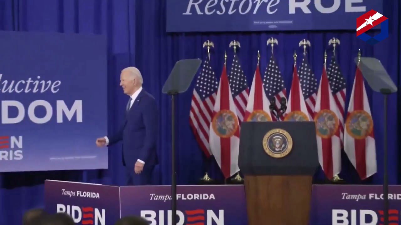 Presidente Biden Extiende la Mano a un Fantasma Tras Discurso en Tampa