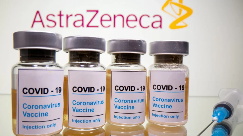 file photo vials and medical syringe are seen in front of astrazeneca logo in this illustration.jpeg