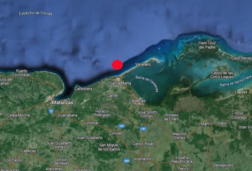 Sismo en Varadero