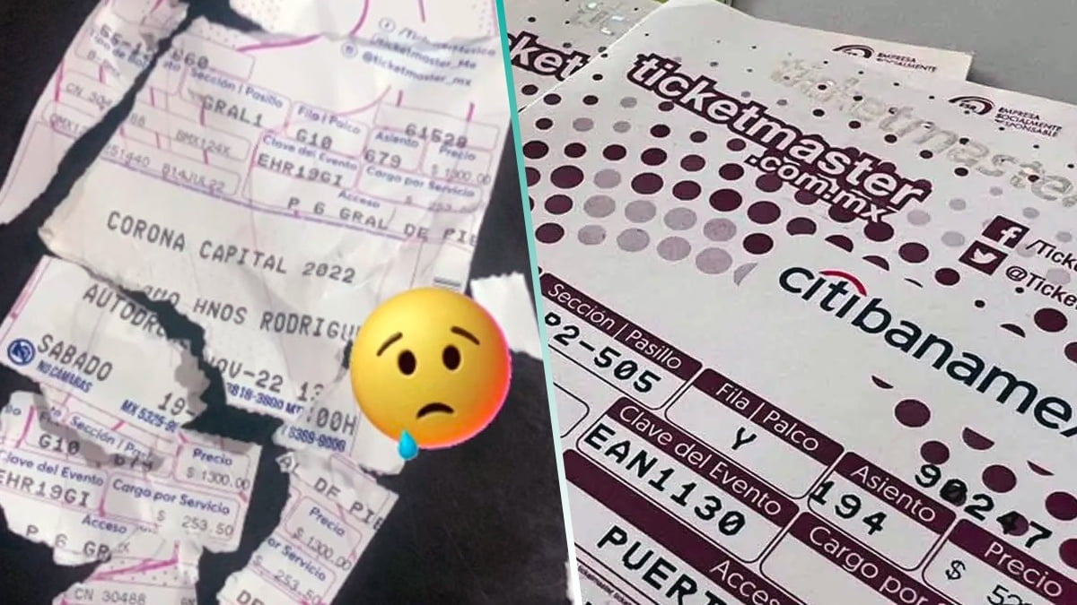que pasa si se moja rompe boleto ticketmaster solucion
