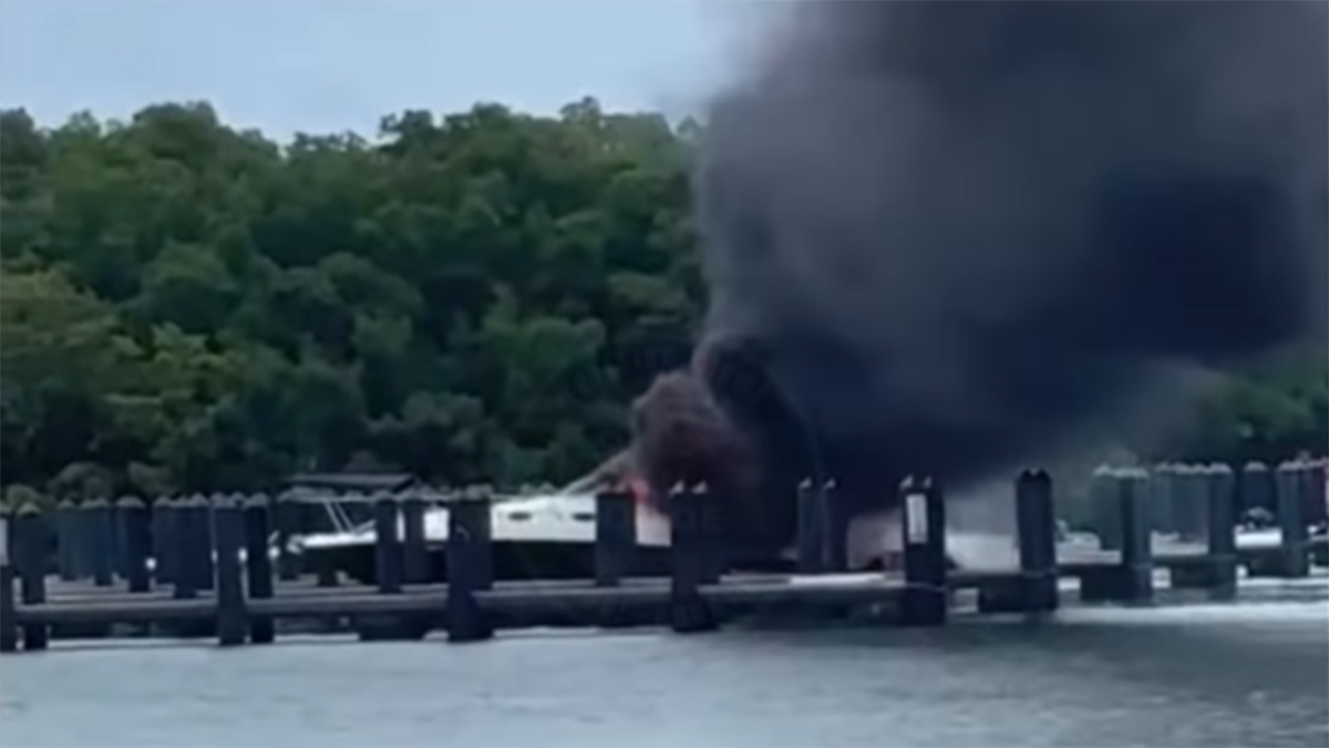 crandon park marina boat explosion fire only in dade png