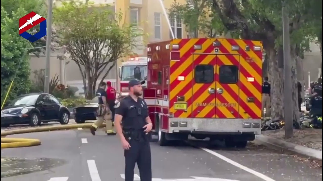 Incendio Fuera de Control en un Edificio de Miami Deja Varios Heridos