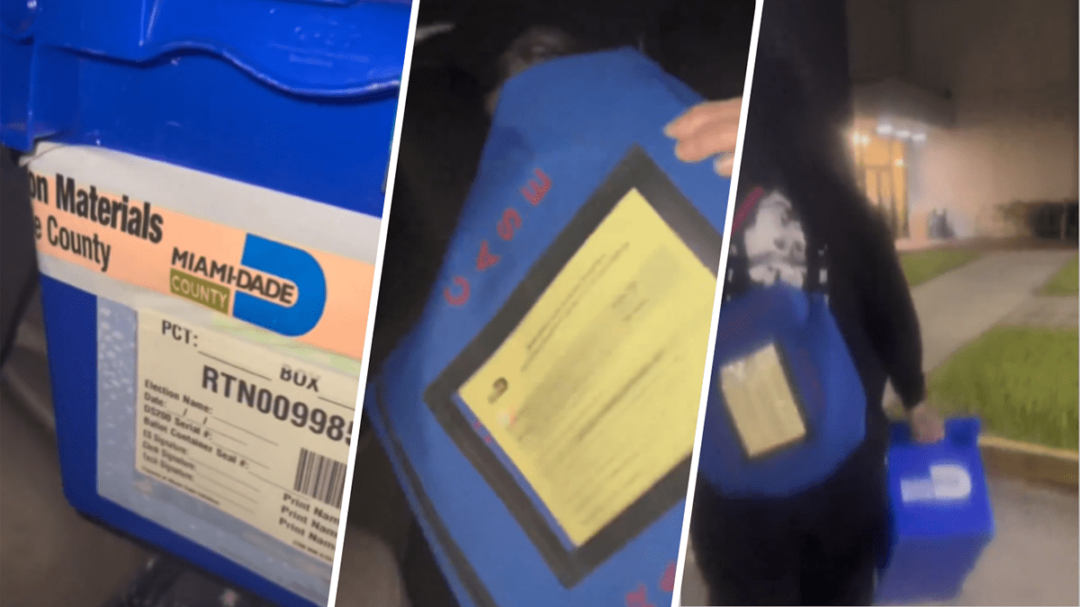 Cajas electorales Miami-Dade en diferentes escenarios