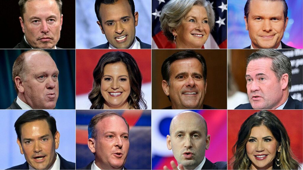 Mosaico de retratos de varias personas sonriendo