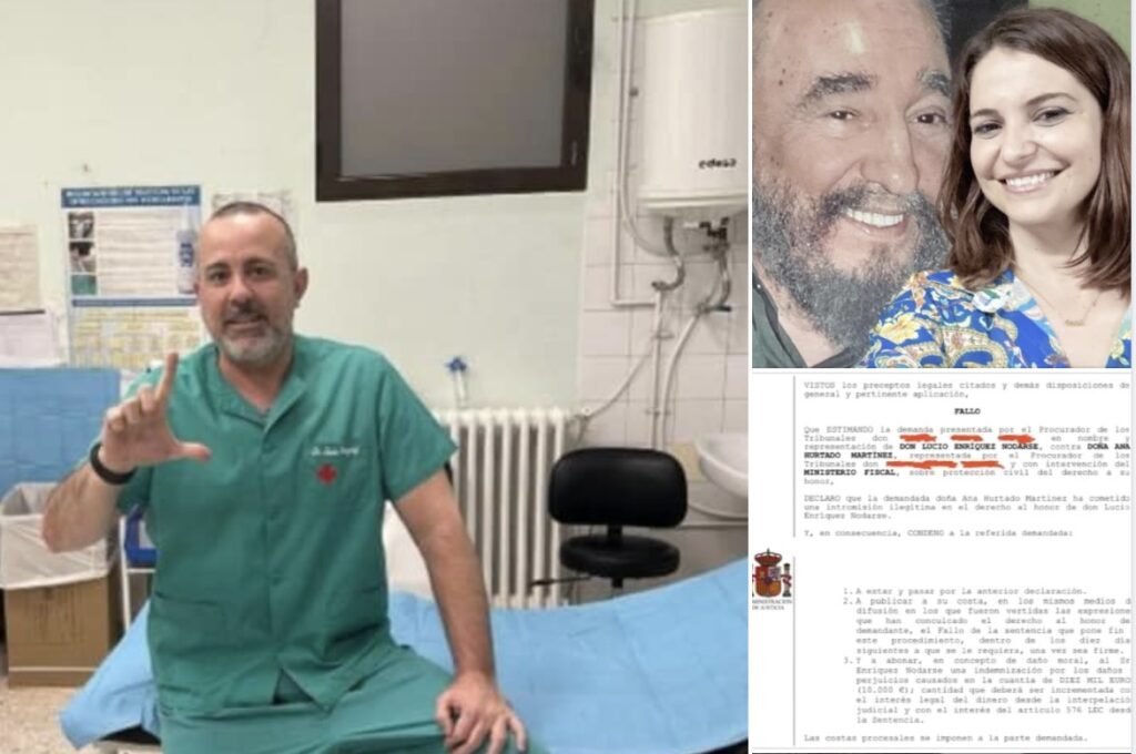 Hombre sonriendo en consultorio médico
