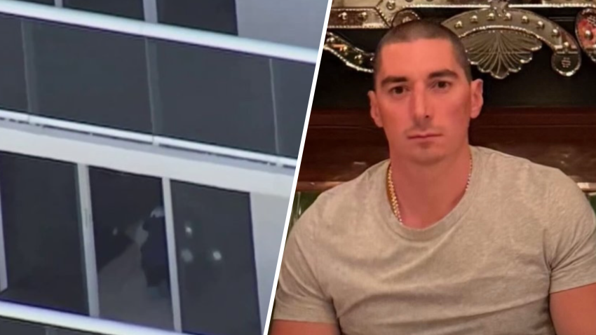 Comparación de imágenes, ventana y hombre serio