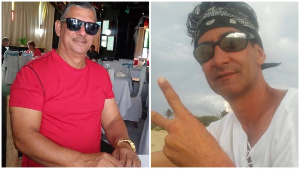 Dos hombres sonriendo, uno con gafas de sol