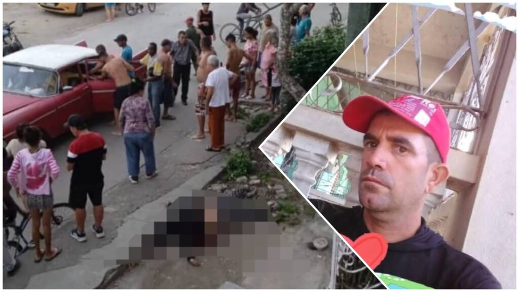 Gente alrededor de auto clásico rojo y hombre con gorra