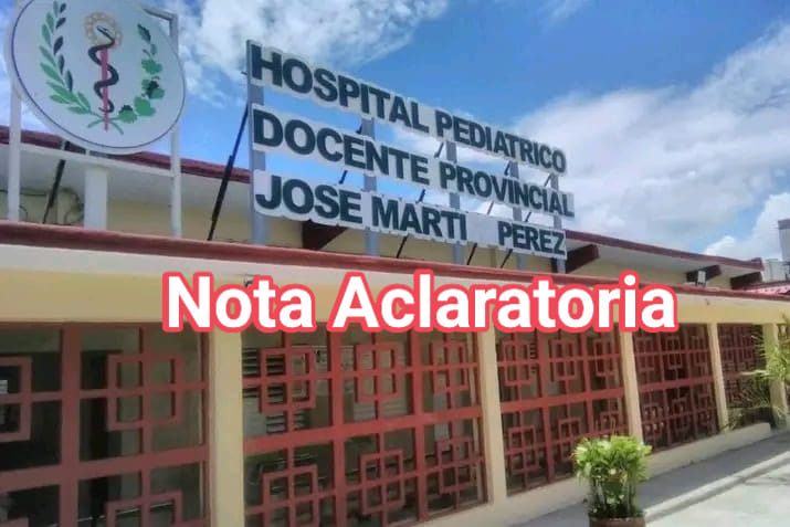 Fachada del Hospital Pediátrico José Martí Pérez