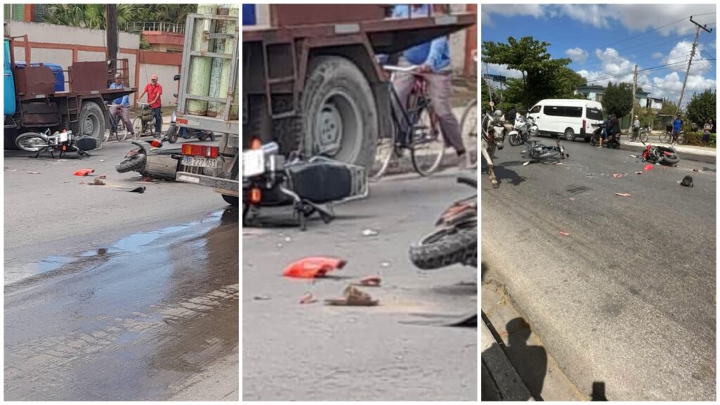 Accidente de tráfico con varios vehículos involucrados