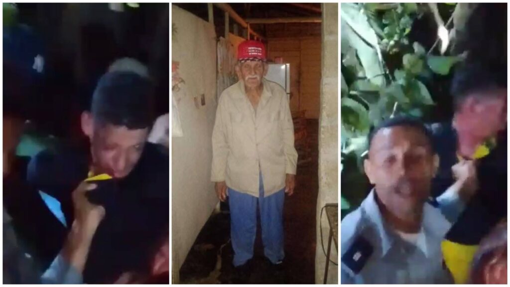 Hombres en distintas situaciones nocturnas y persona mayor