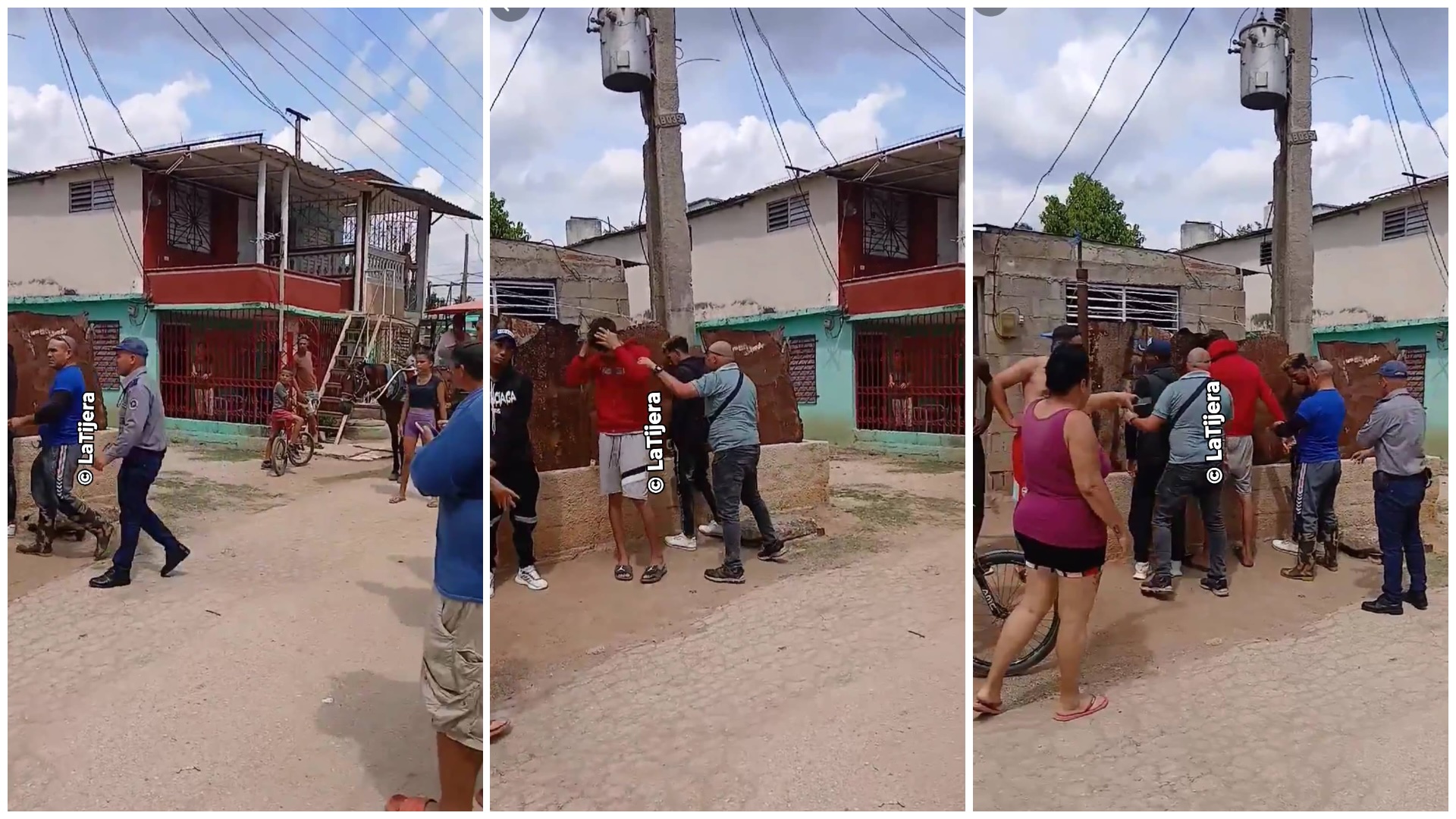 Personas trabajando juntas en la calle.