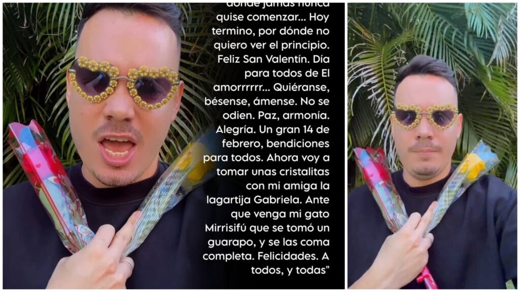 Hombre con gafas decorativas y confeti colorido