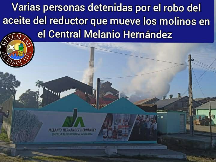 Central Melanio Hernández, robo de aceite detectado
