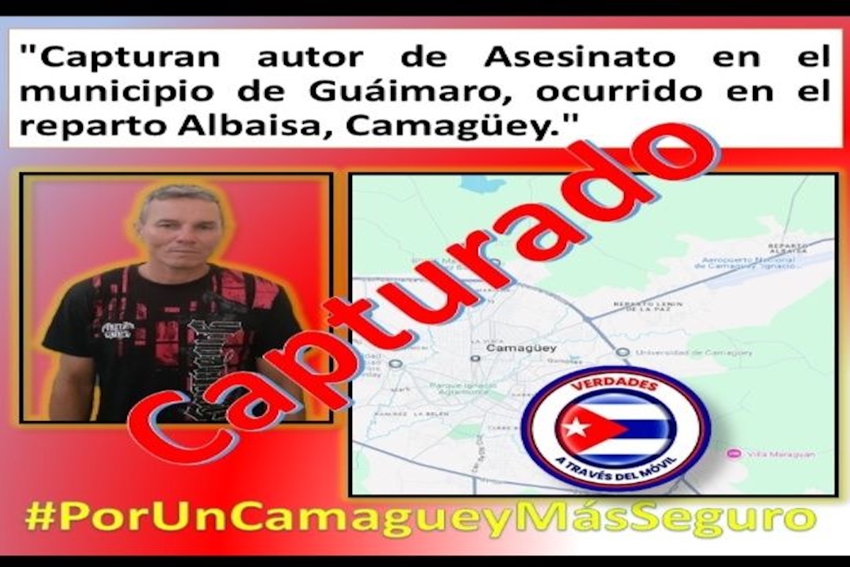 Hombre capturado por asesinato en Guáimaro, Camagüey.