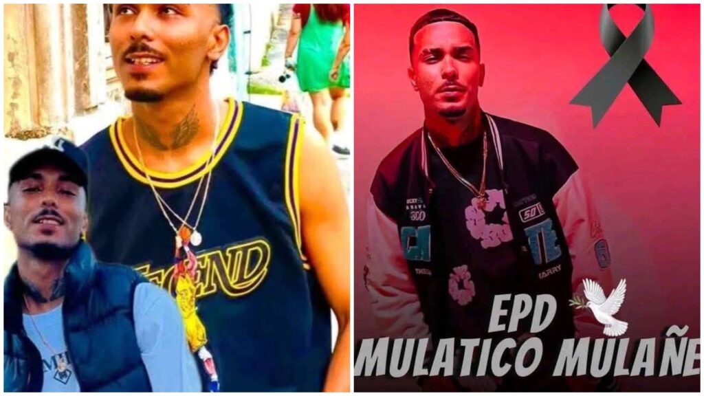 Homenaje a Mulático Mulañe con cinta de luto.