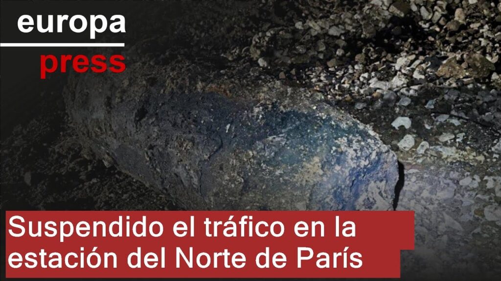 Tubería bajo tierra, tráfico suspendido en París.