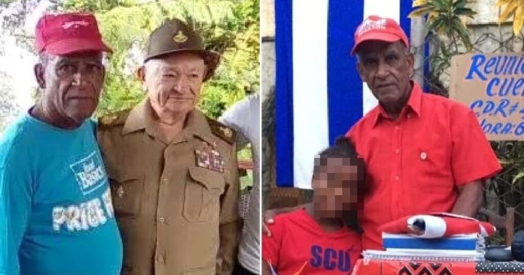 Dos hombres posan en exteriores con sombreros.