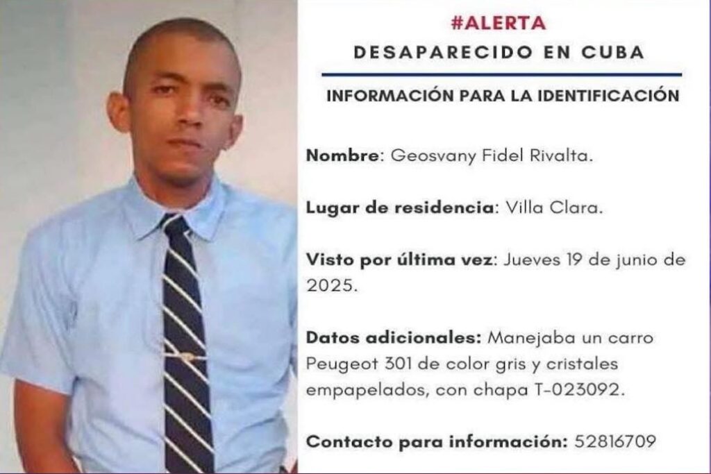 Desaparecido en Cuba, identificación solicitada.