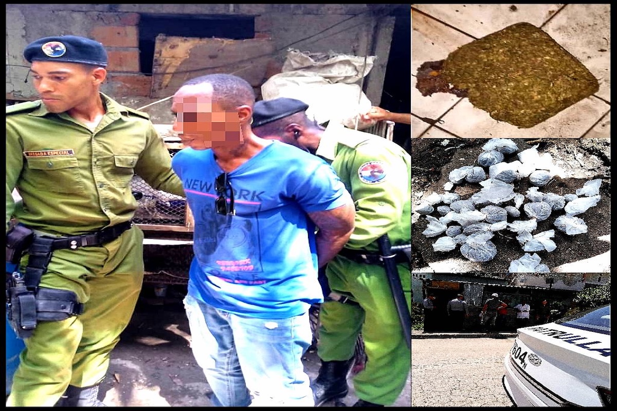 Policía arresta a hombre con drogas incautadas