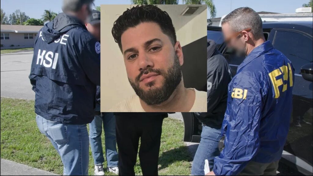 Operativo policial con agente y vehículo.