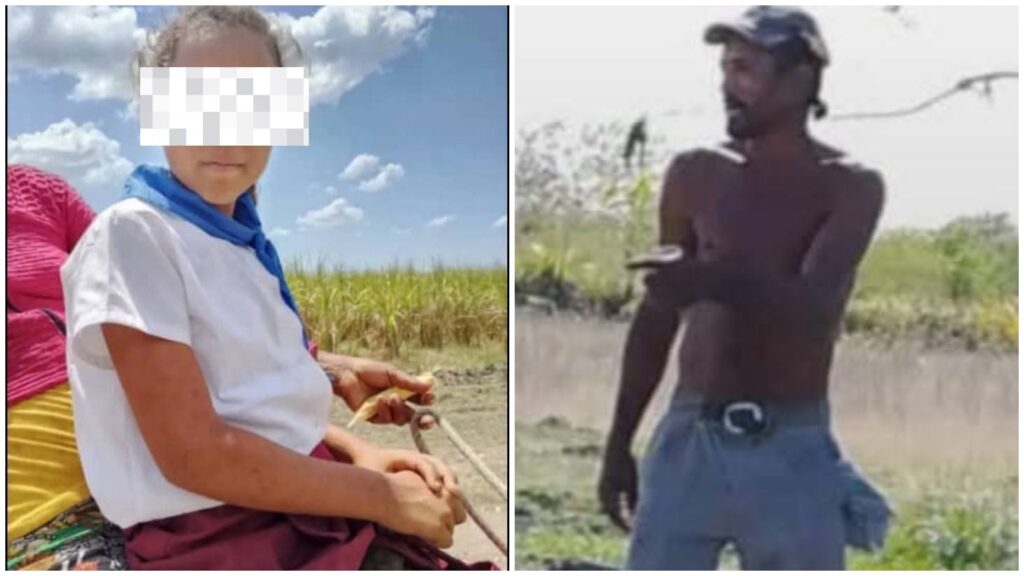 Persona con camisa blanca y hombre sin camisa en campo
