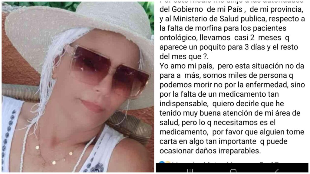 Ciudadana cubana denuncia escasez de morfina para pacientes oncológicos: “No se puede vivir así”