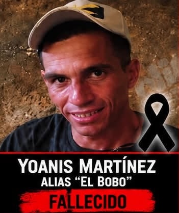 Imagen conmemorativa de Yoanis Martínez, alias 'El Bobo', fallecido.