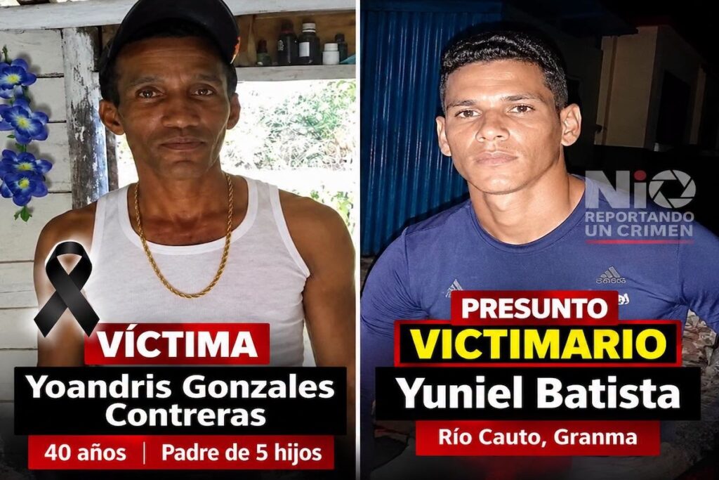Retratos de una víctima y un sospechoso de un crimen.