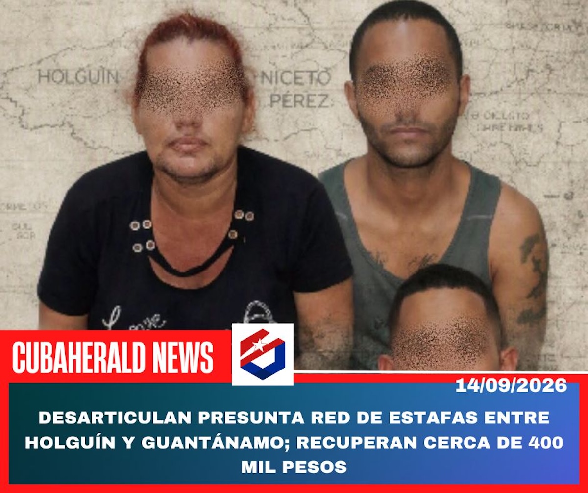 Personas detenidas por red de estafas en Holguín y Guantánamo.