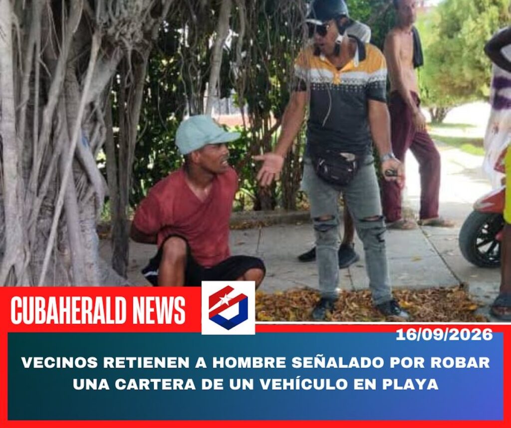 Vecinos retienen a un hombre tras presunto robo en la calle.