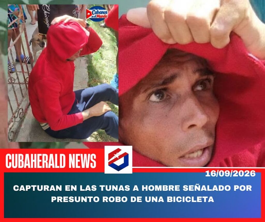 Hombre detenido en Las Tunas por presunto robo de bicicleta.