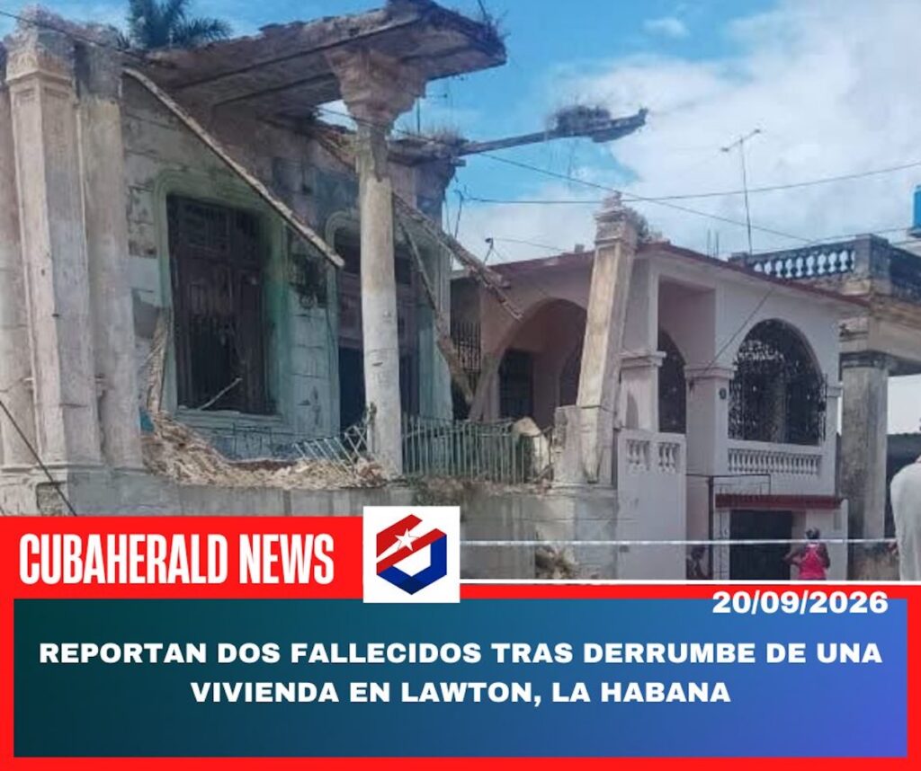 Derrumbe de vivienda en Lawton, La Habana, con daños estructurales.