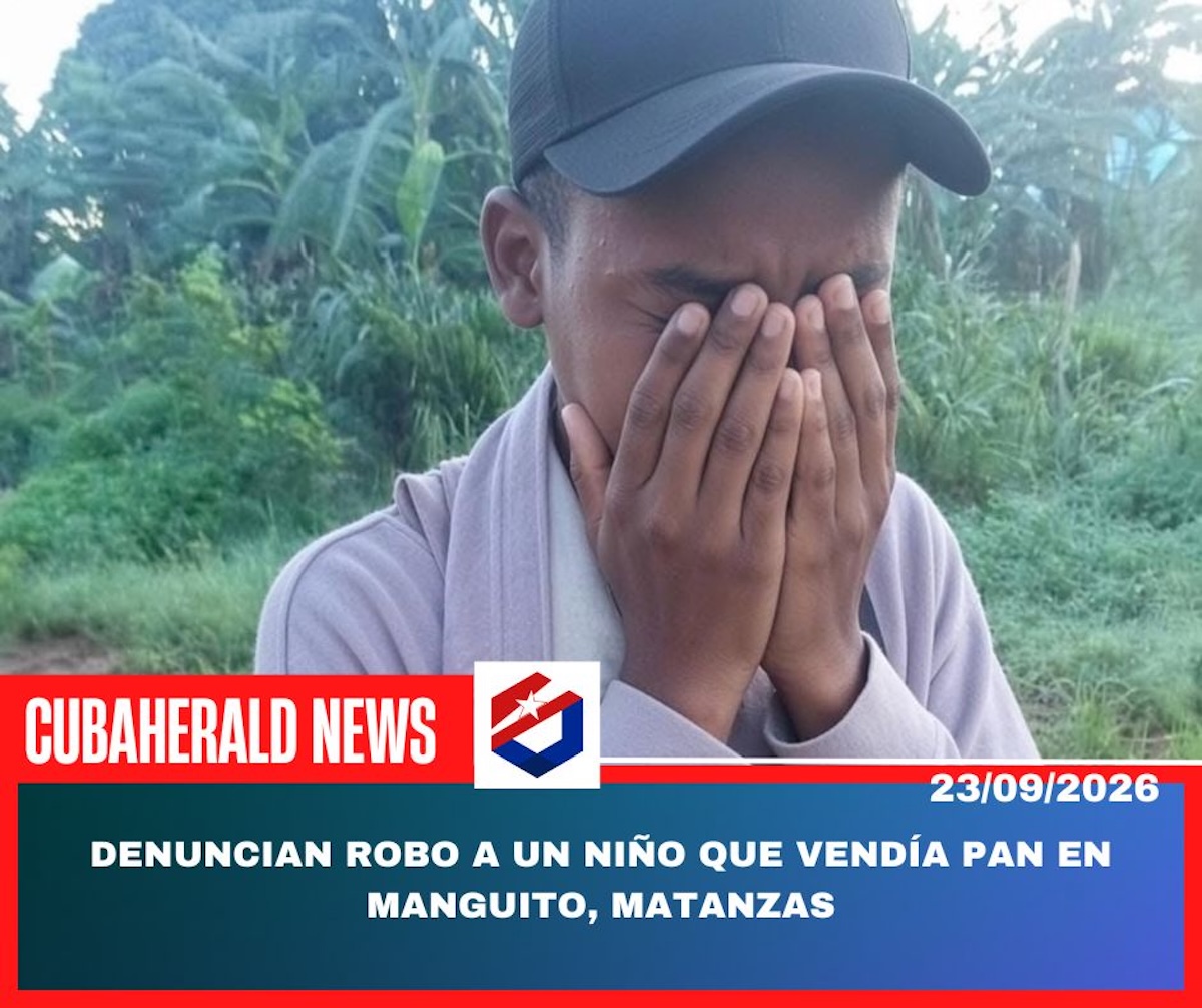 Niño llorando tras robo en Manguito, Matanzas, Cuba Herald News.