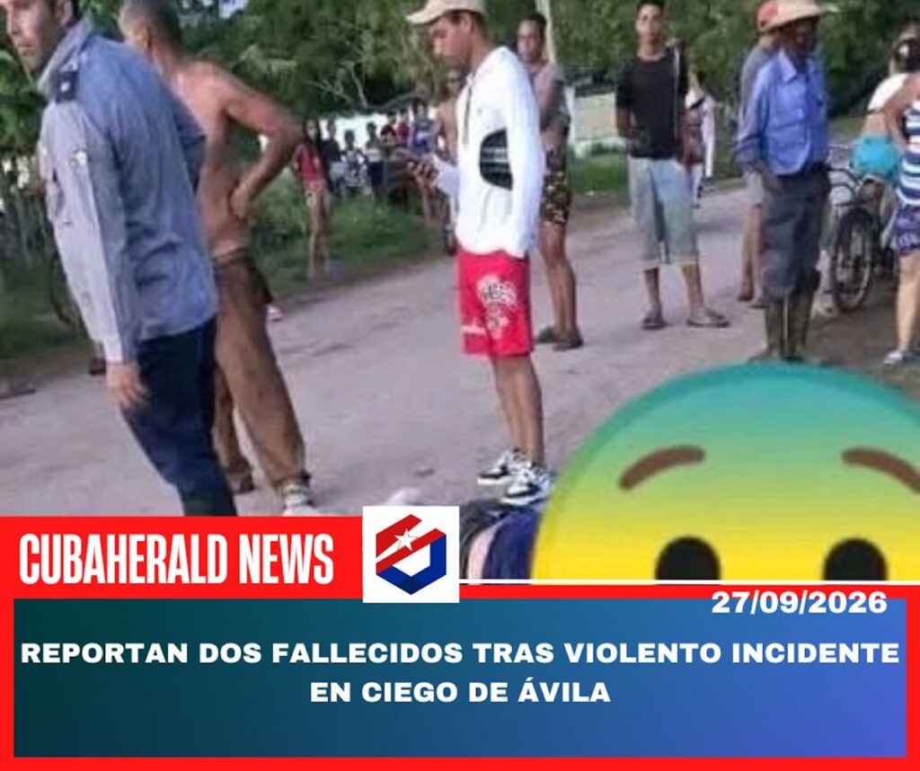 Noticia de un incidente violento en Ciego de Ávila.